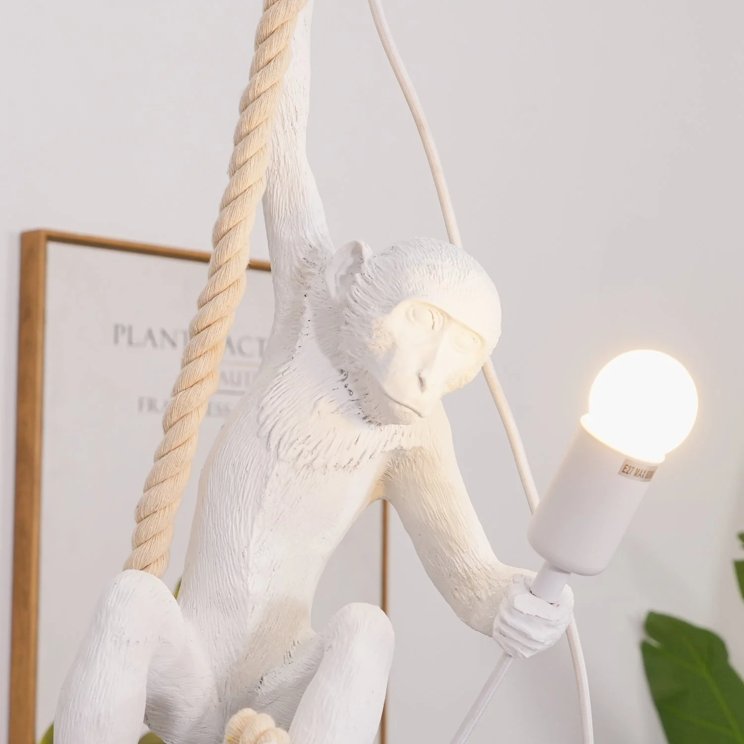 Zalira Resin Rope Artistic Pendant Lamp - Image 47