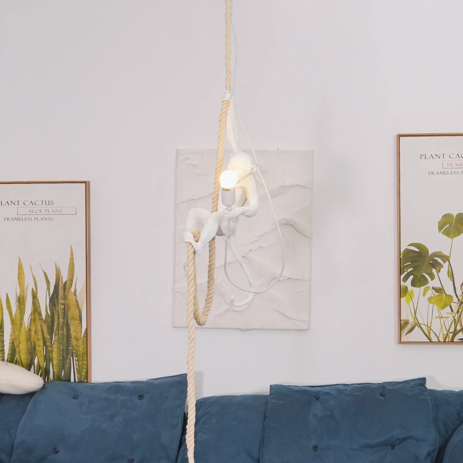 Zalira Resin Rope Artistic Pendant Lamp - Image 52
