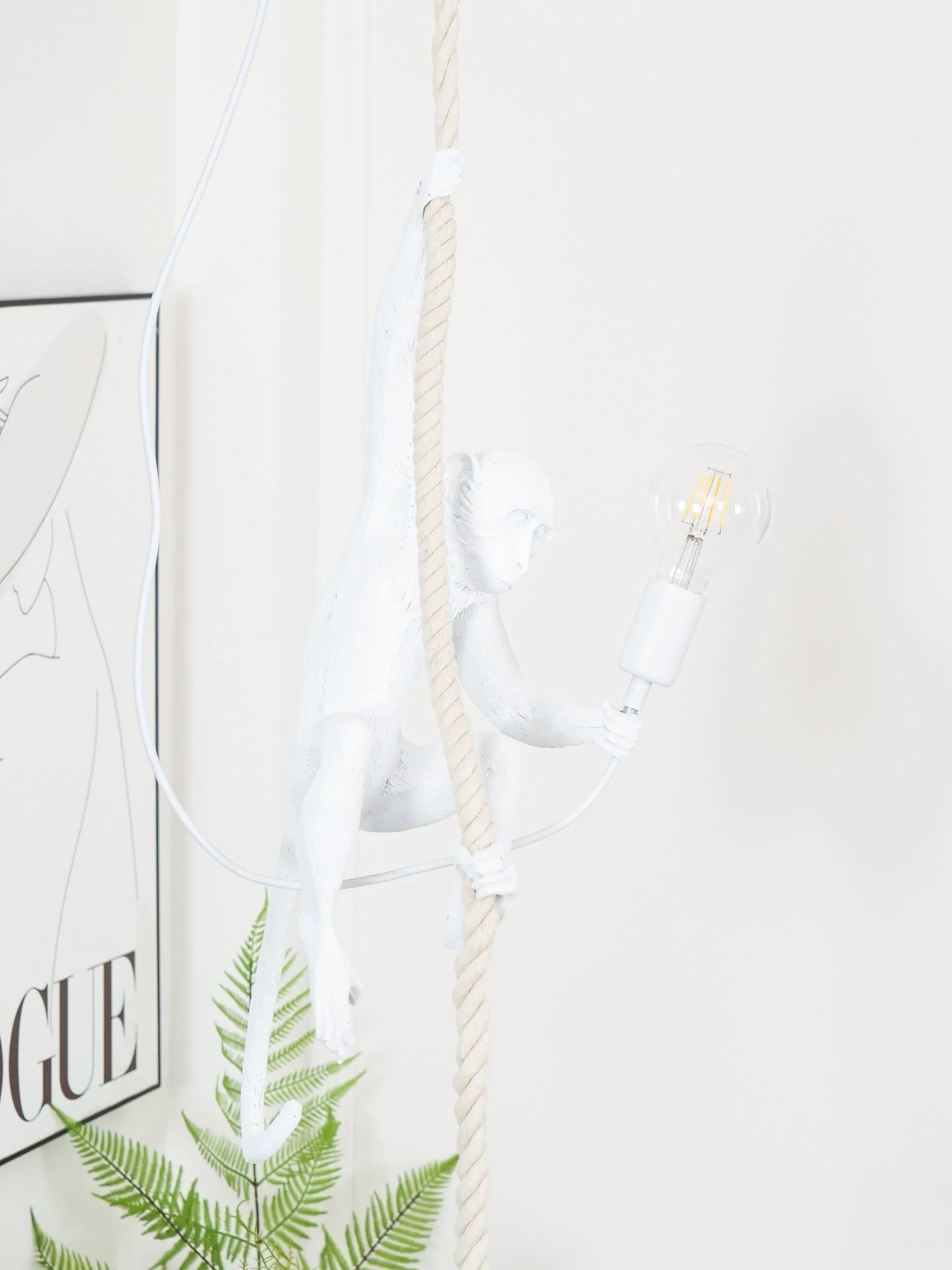 Zalira Resin Rope Artistic Pendant Lamp - Image 54