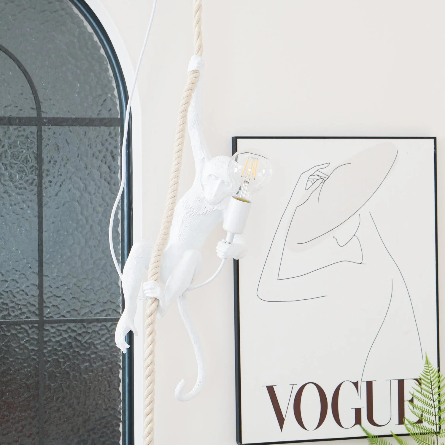 Zalira Resin Rope Artistic Pendant Lamp - Image 66