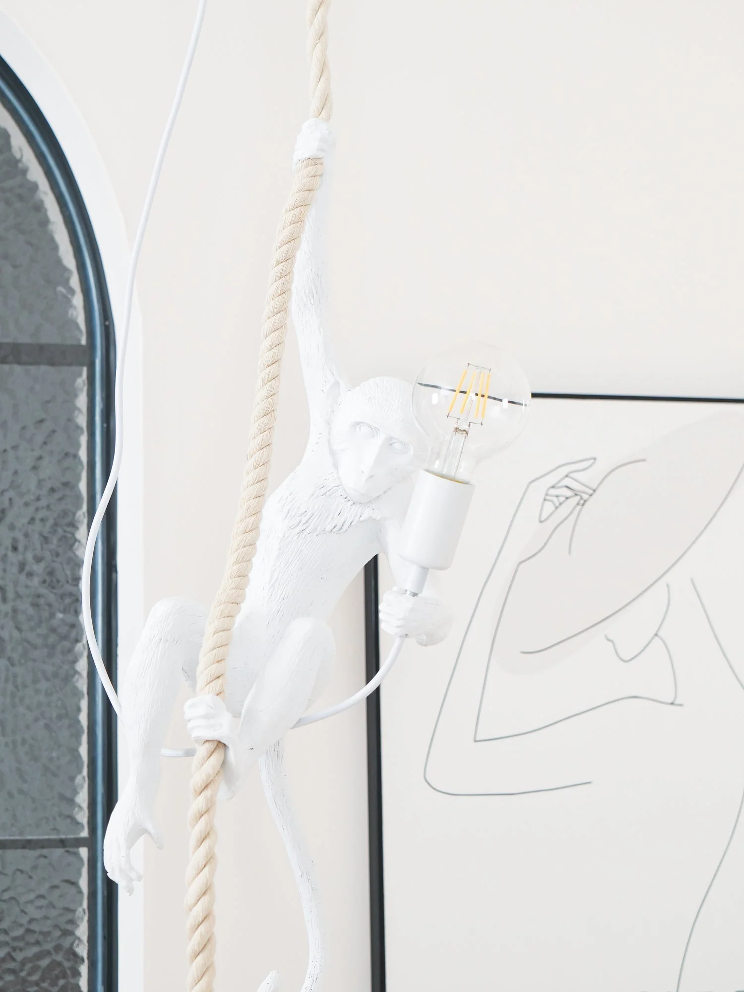 Zalira Resin Rope Artistic Pendant Lamp - Image 69