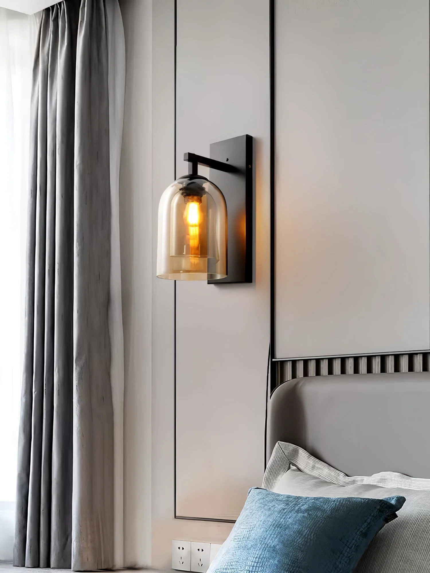 Monroe Premium Nordic Art Tubular Glass Wall Lamp - Image 8