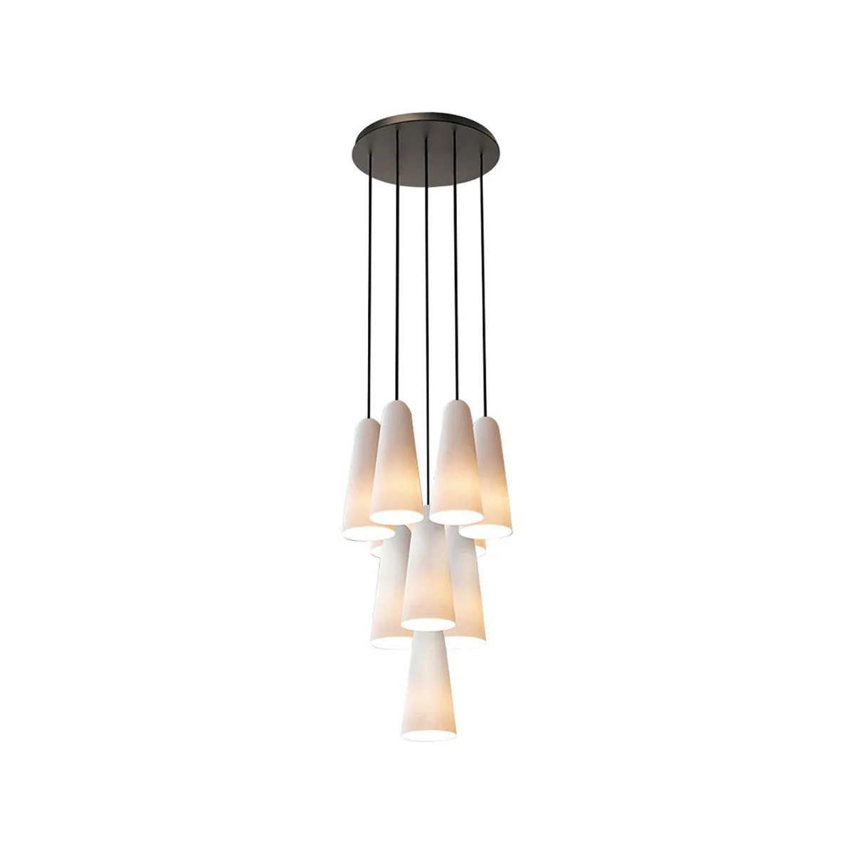 Montfaucon Modern Glass Chandelier