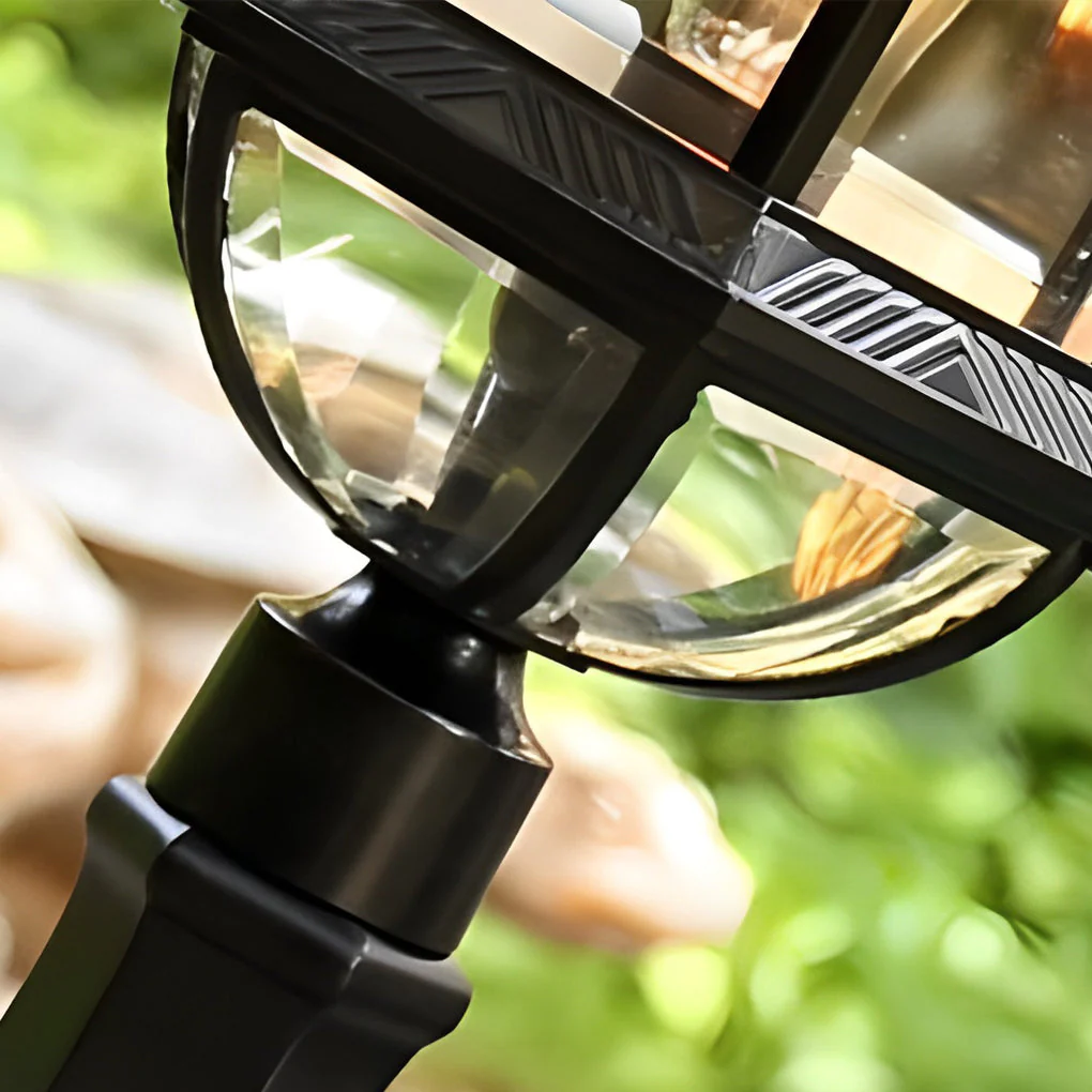 Morgan Elegant Retro Glass Outdoor Post Lights - Image 6