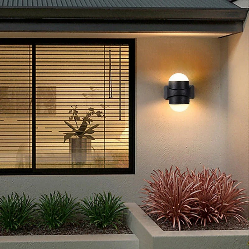 Morgay Round LED Modern Outdoor Wall Sconces Lights - Image 5
