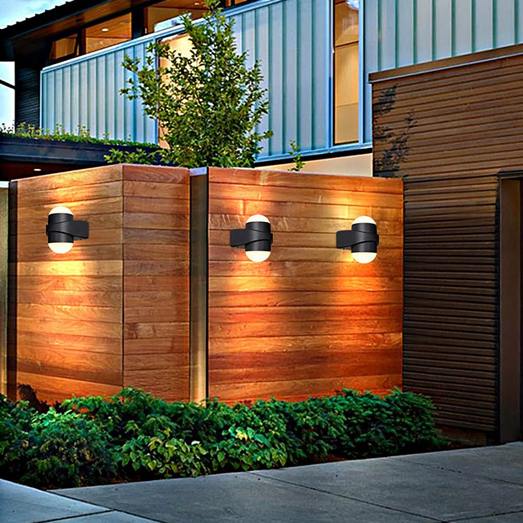 Morgay Round LED Modern Outdoor Wall Sconces Lights - Image 6