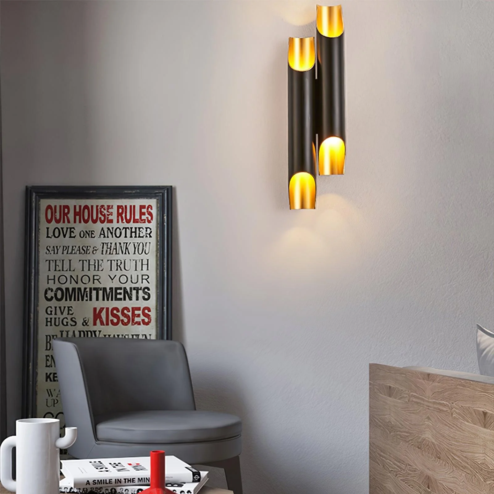 Mosaic Modern Minimalist Straight Wall Lamp - Image 16