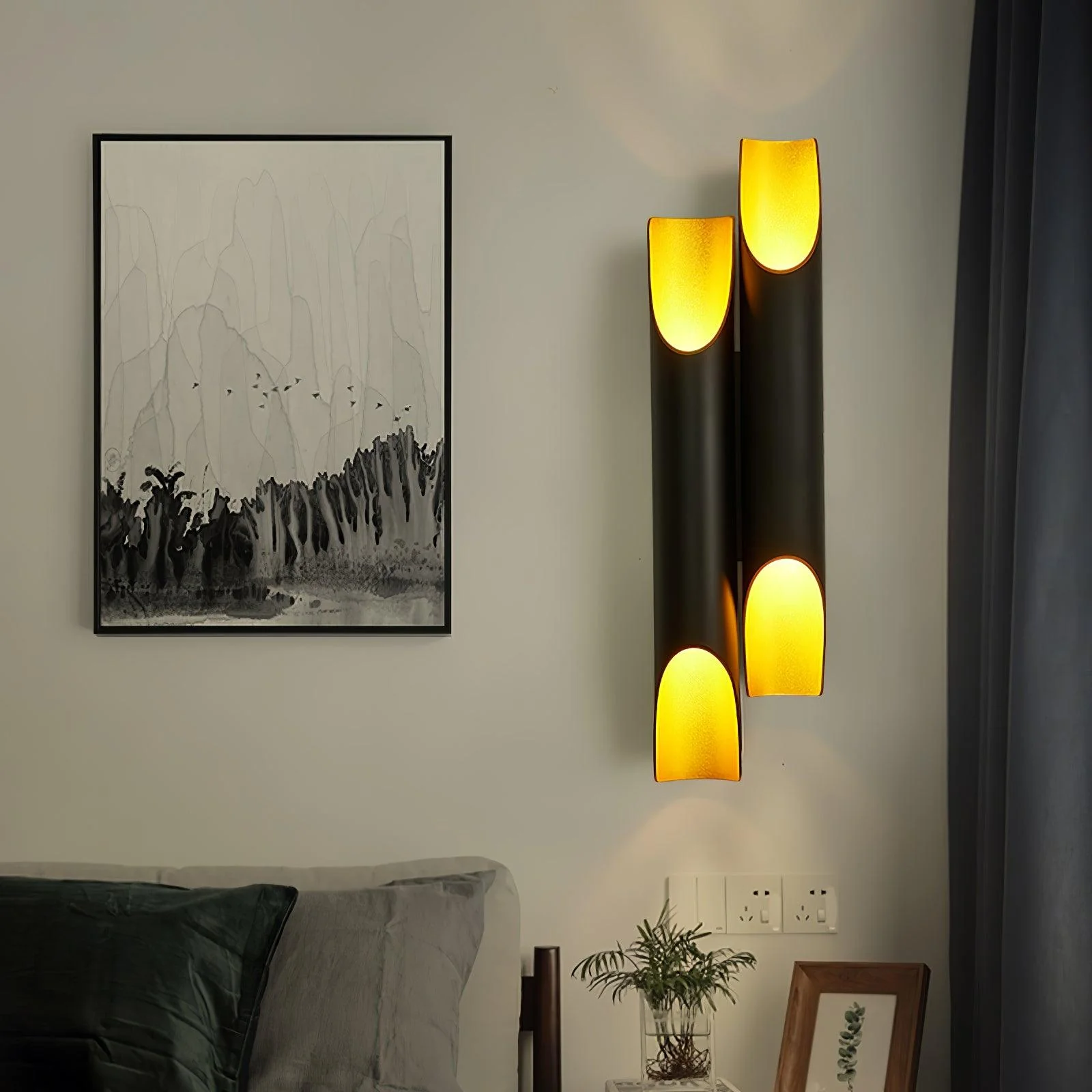 Mosaic Modern Minimalist Straight Wall Lamp - Image 2