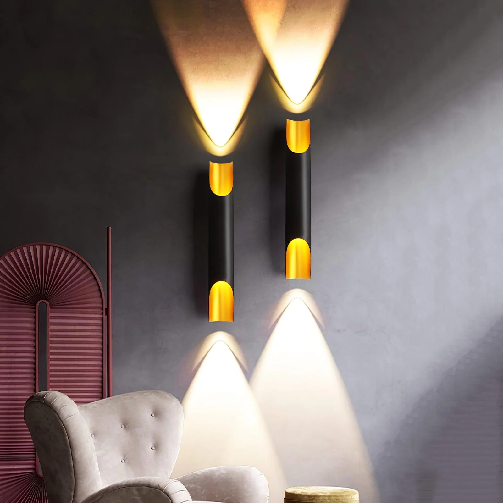 Mosaic Modern Minimalist Straight Wall Lamp - Image 26
