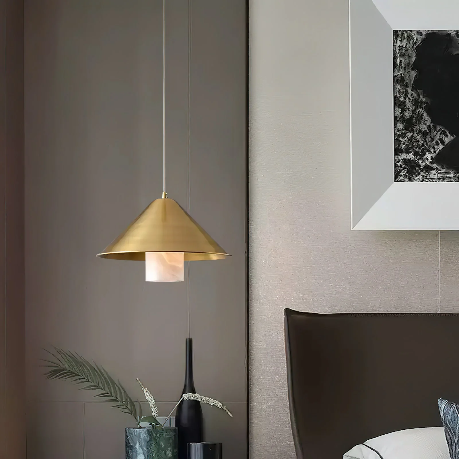 Mozelle Modern Brass Pendant Light - Image 2