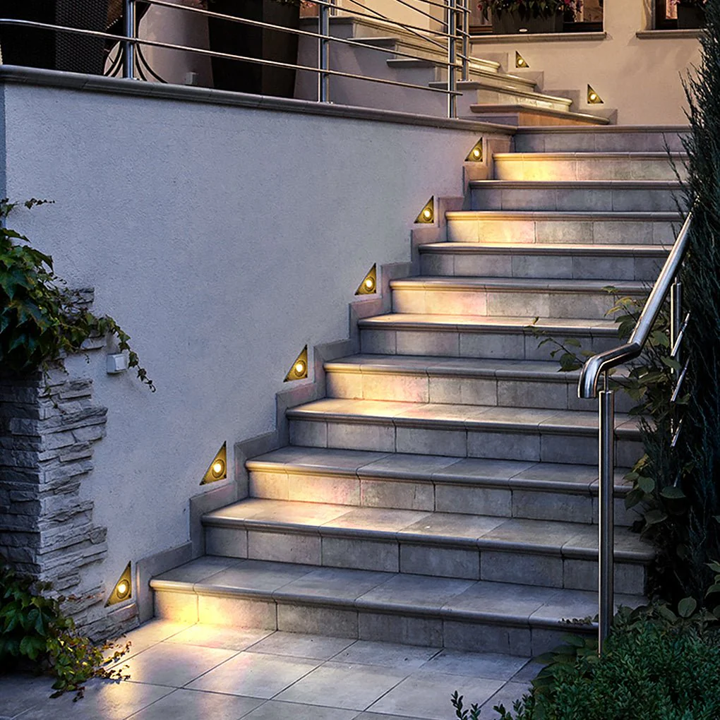Mrth Triangle Step Stairs Outdoor Wall Lights