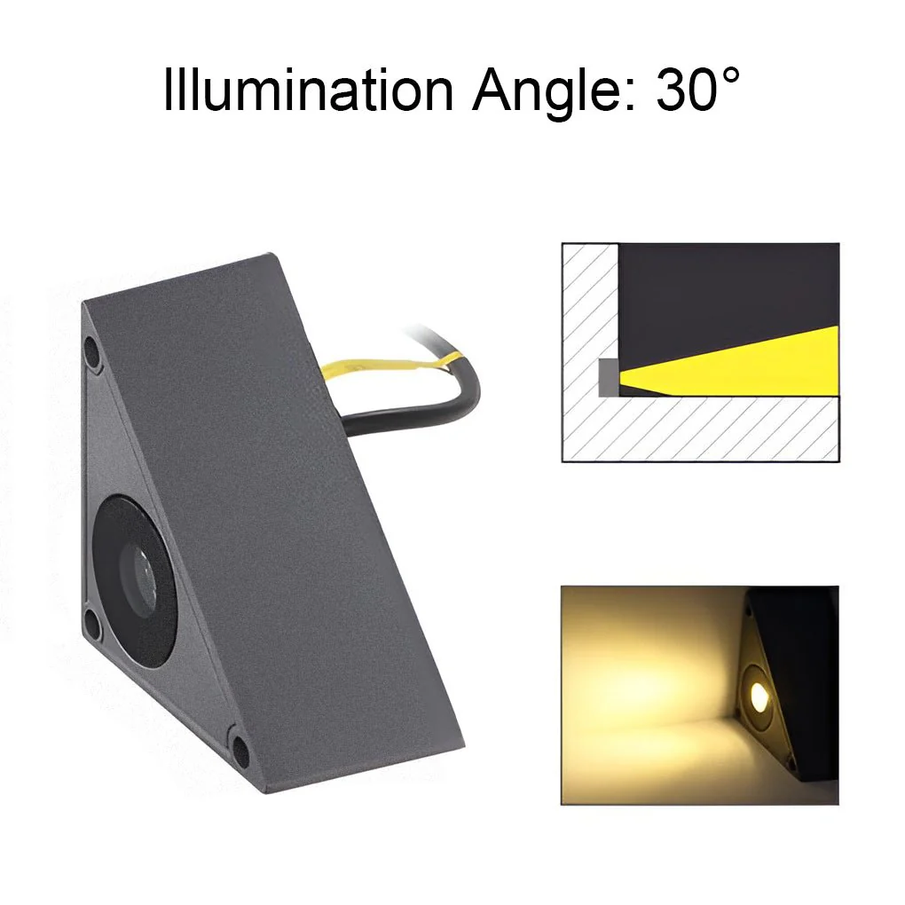 Mrth Triangle Step Stairs Outdoor Wall Lights - Image 15