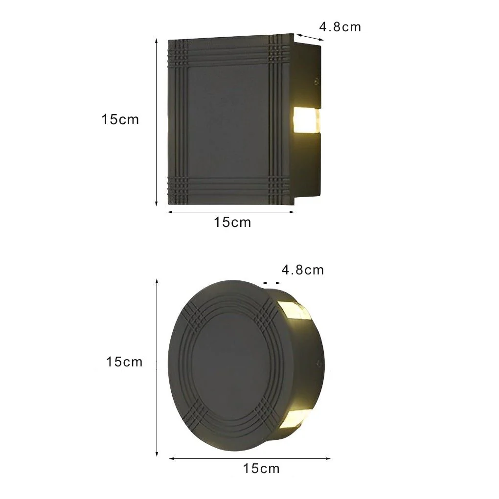 Mude LED Cross Star Modern Outdoor Wall Lamp - Image 7