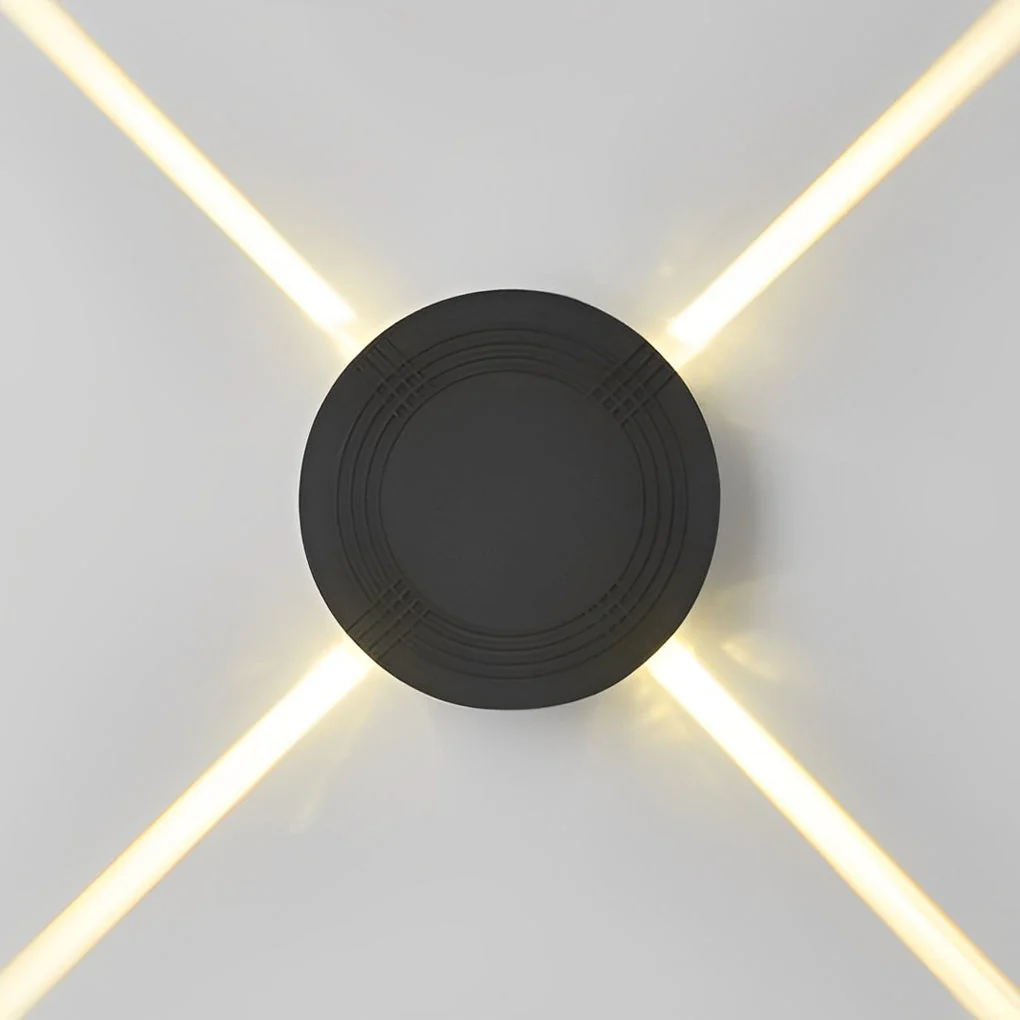 Mude LED Cross Star Modern Outdoor Wall Lamp - Image 8
