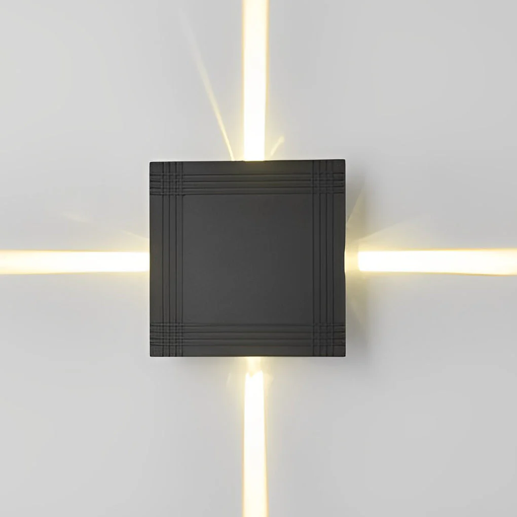 Mude LED Cross Star Modern Outdoor Wall Lamp - Image 9