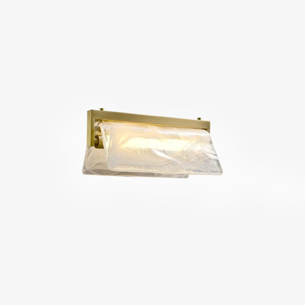 Muse Nordic Art Cloud Fog Brass Glass Wall Lamp - Image 2