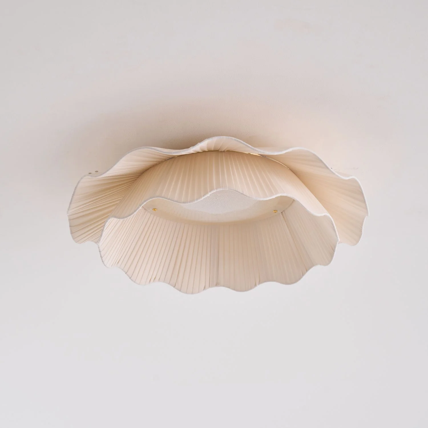 Mylirira Premium Elegance Wave Brass Fabric Ceiling Lamp - Image 28