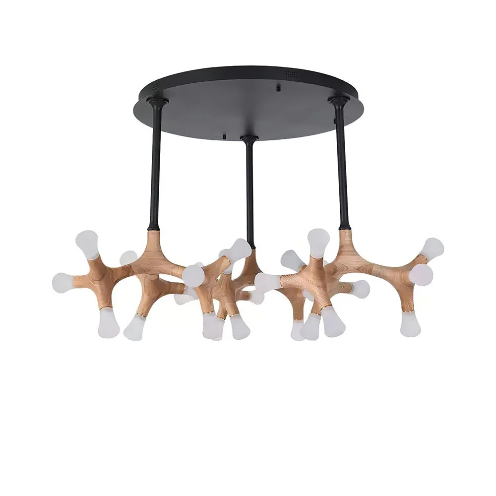 Mynorila Branch-Design Wood Pendant Light - Image 2