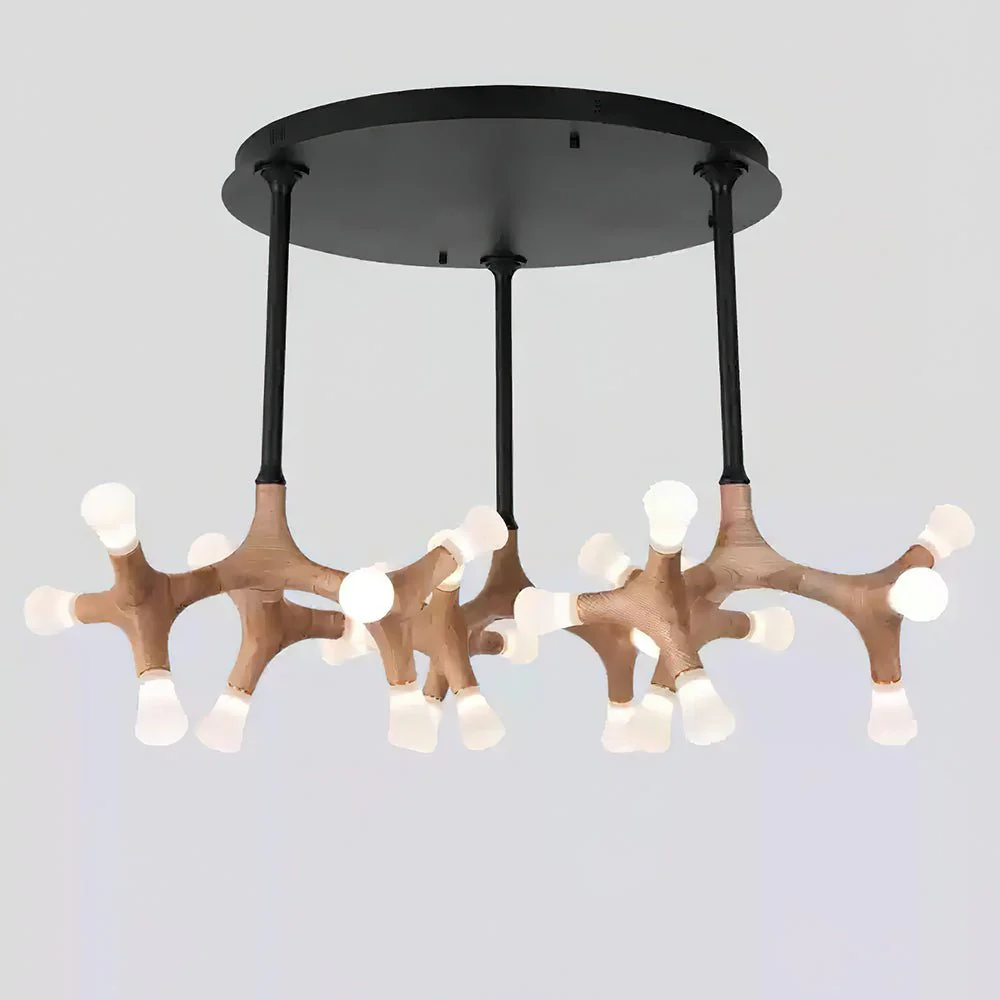 Mynorila Branch-Design Wood Pendant Light - Image 36