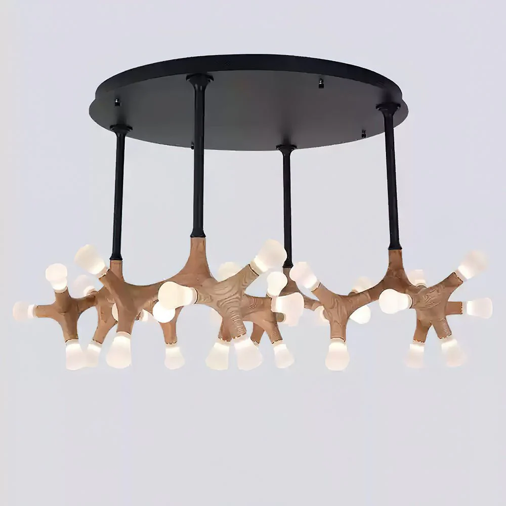 Mynorila Branch-Design Wood Pendant Light - Image 37