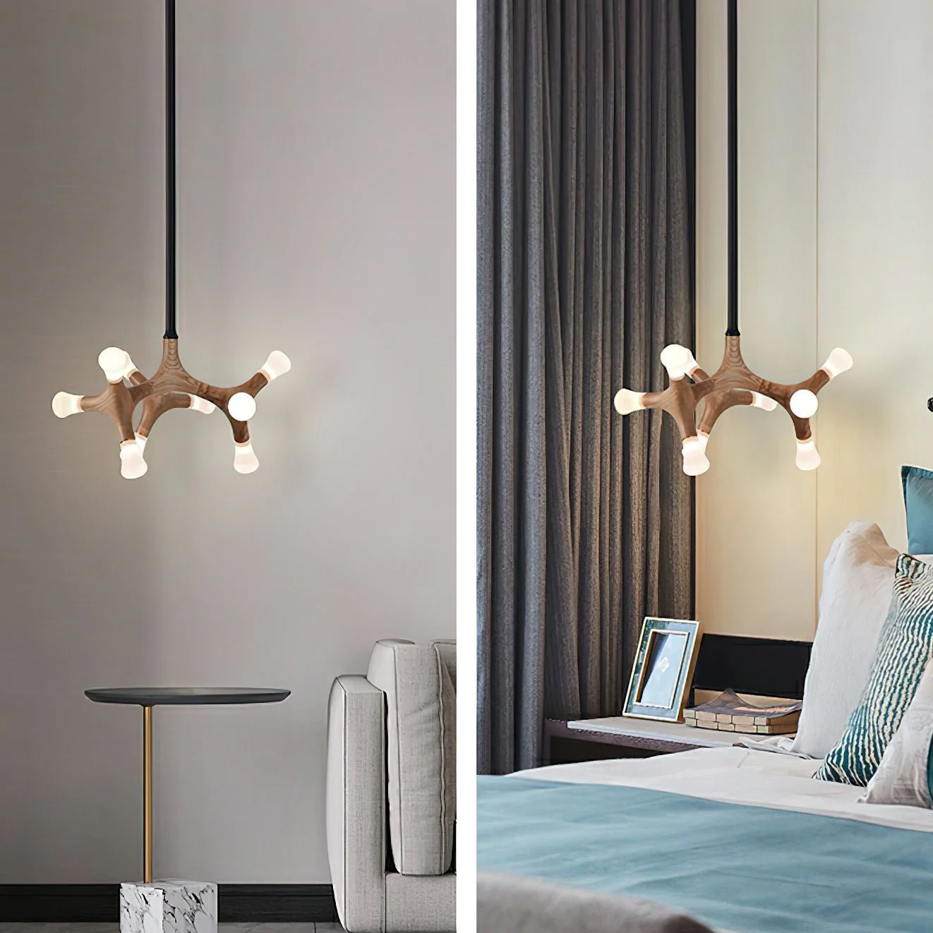 Mynorila Branch-Design Wood Pendant Light - Image 39