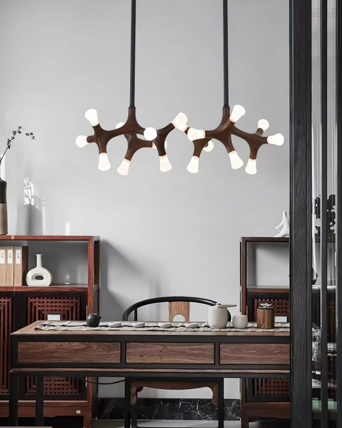 Mynorila Branch-Design Wood Pendant Light - Image 4