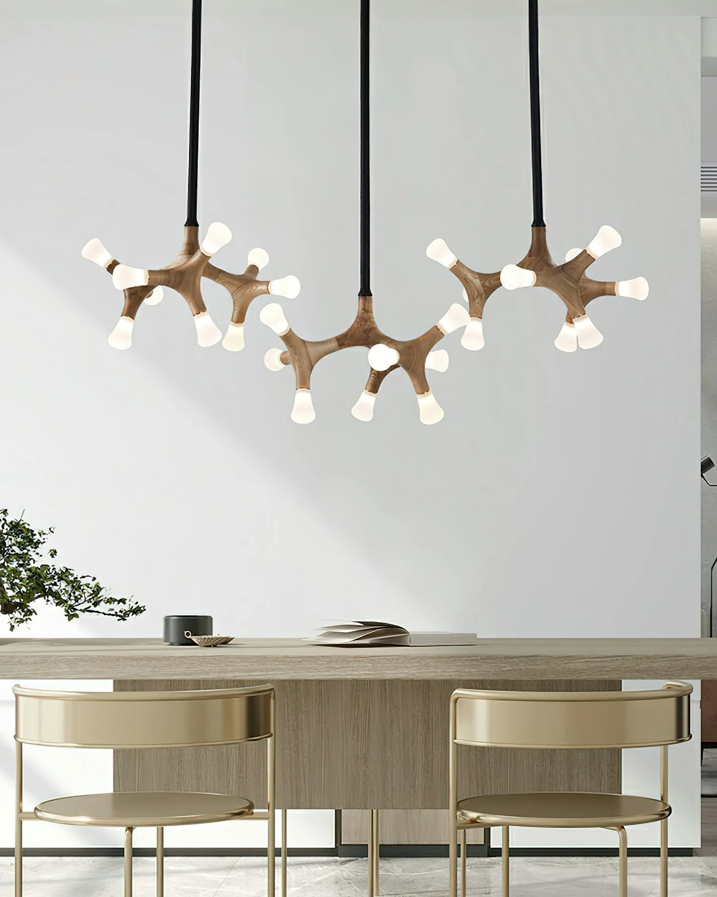 Mynorila Branch-Design Wood Pendant Light - Image 7