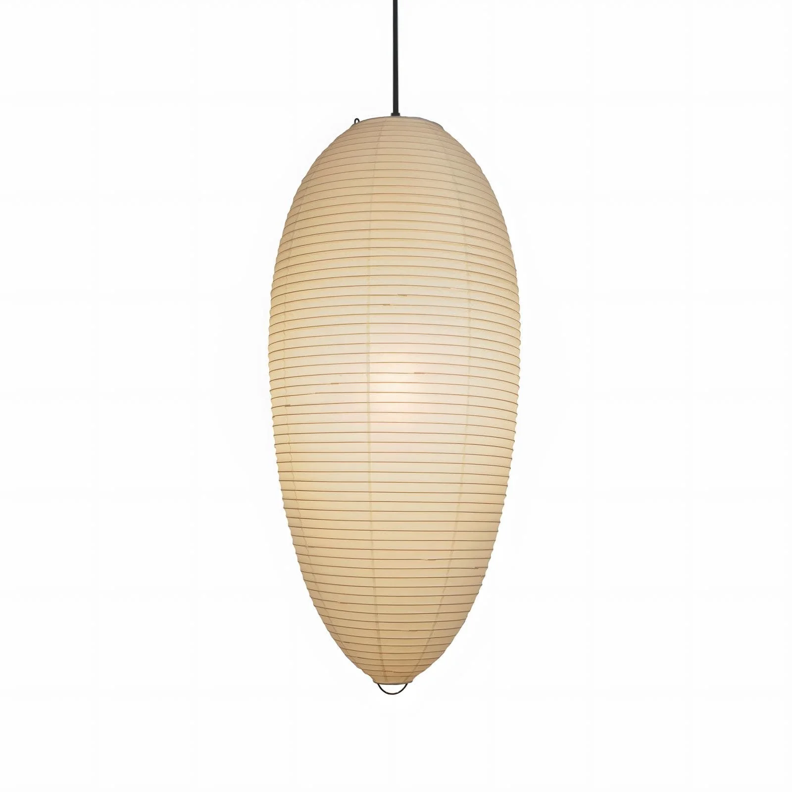 Myraean Modern Minimalist Wabi Chestnut Paper Bamboo Pendant Lamp - Image 14