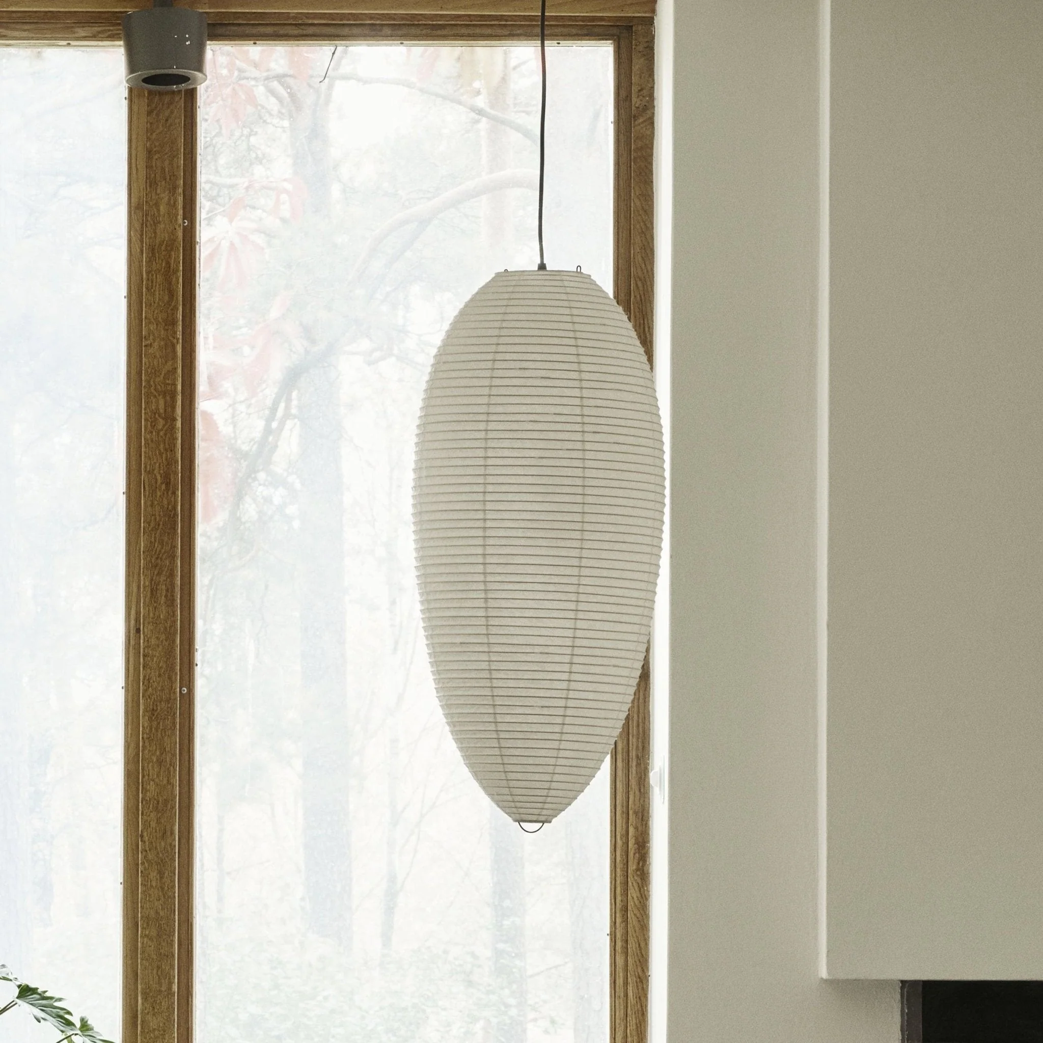 Myraean Modern Minimalist Wabi Chestnut Paper Bamboo Pendant Lamp - Image 18