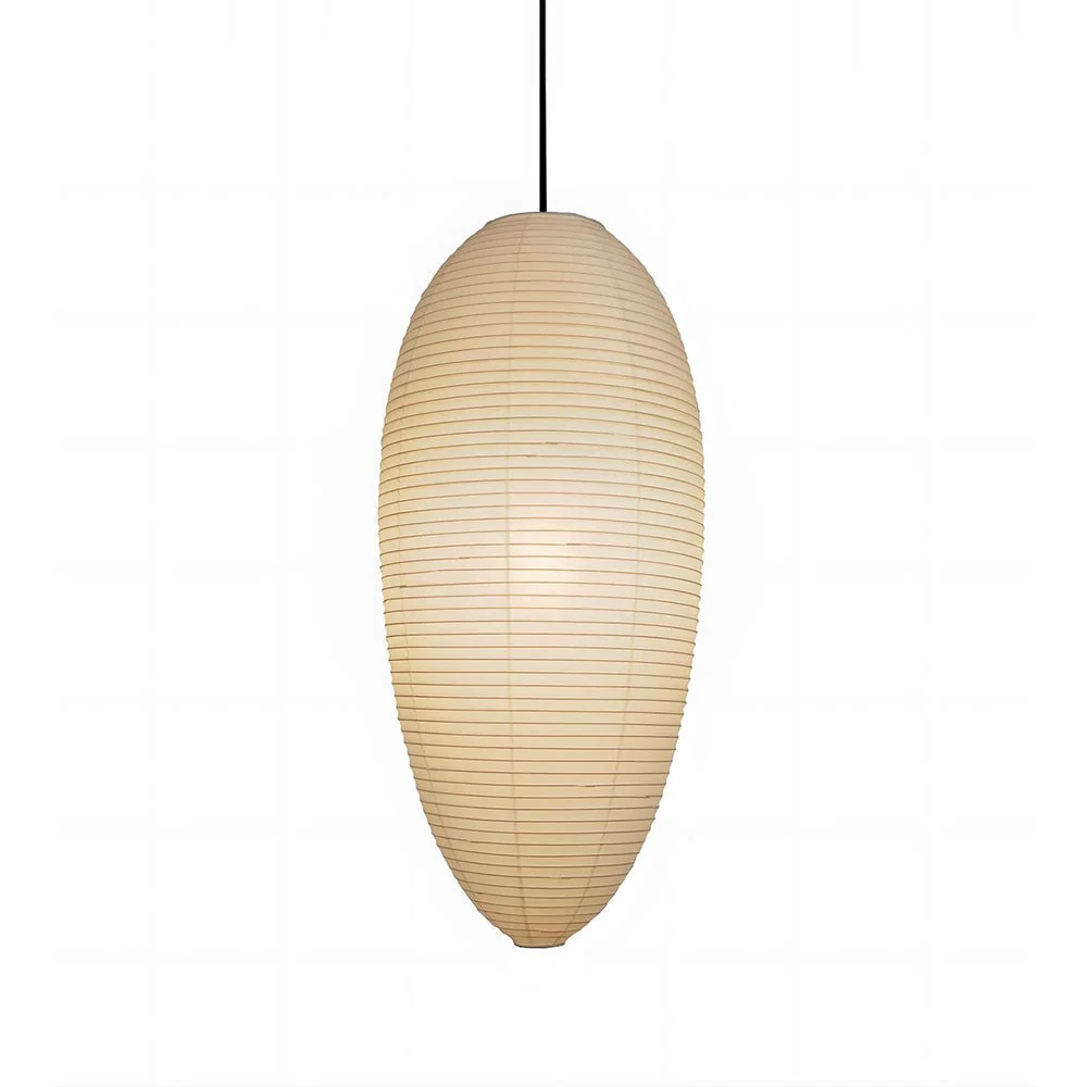 Myraean Modern Minimalist Wabi Chestnut Paper Bamboo Pendant Lamp - Image 23