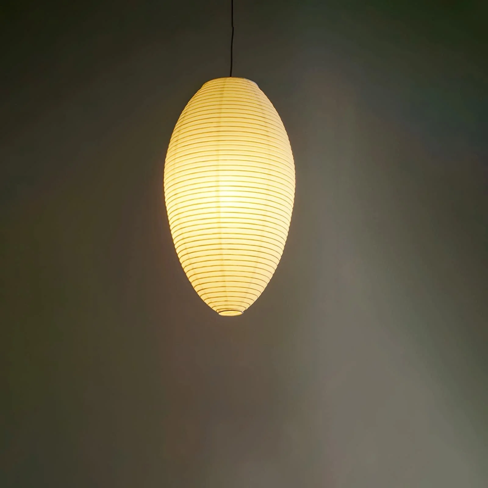 Myraean Modern Minimalist Wabi Chestnut Paper Bamboo Pendant Lamp - Image 3