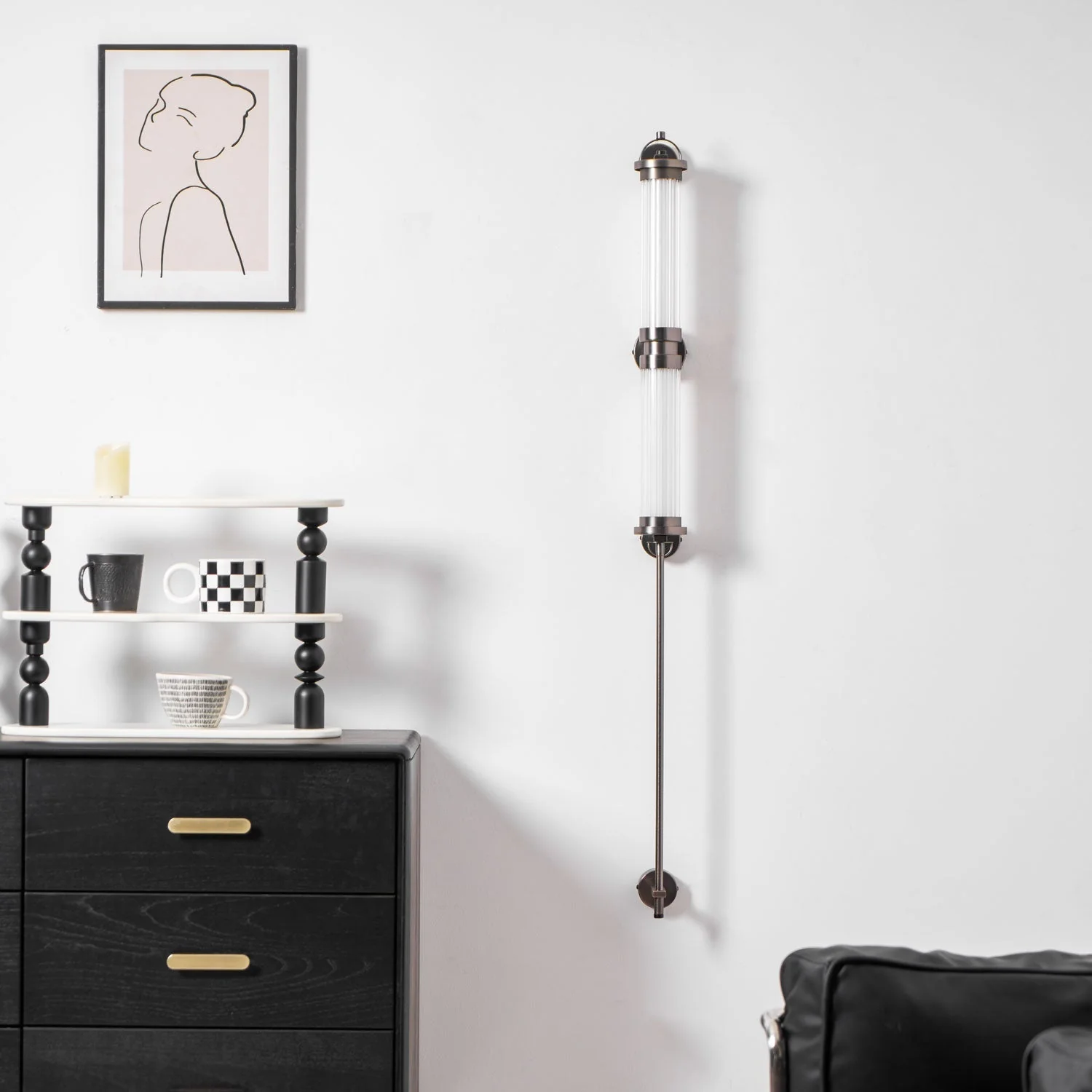 Myrtle Premium Nordic Art Vertical Glass Sconce Wall Lamp - Image 10