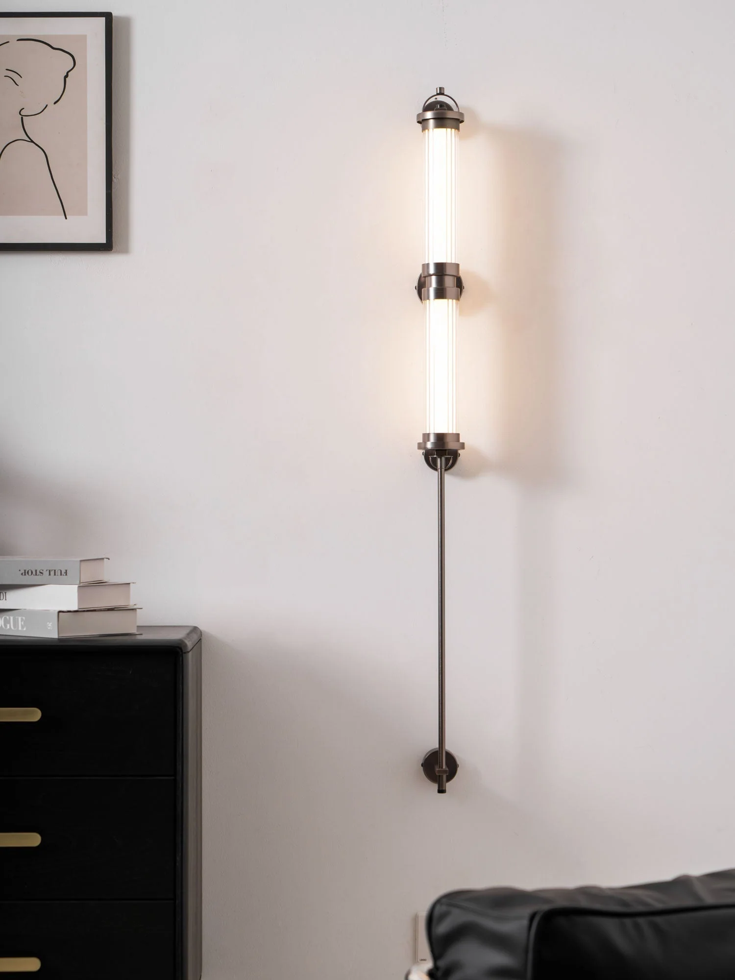 Myrtle Premium Nordic Art Vertical Glass Sconce Wall Lamp - Image 13
