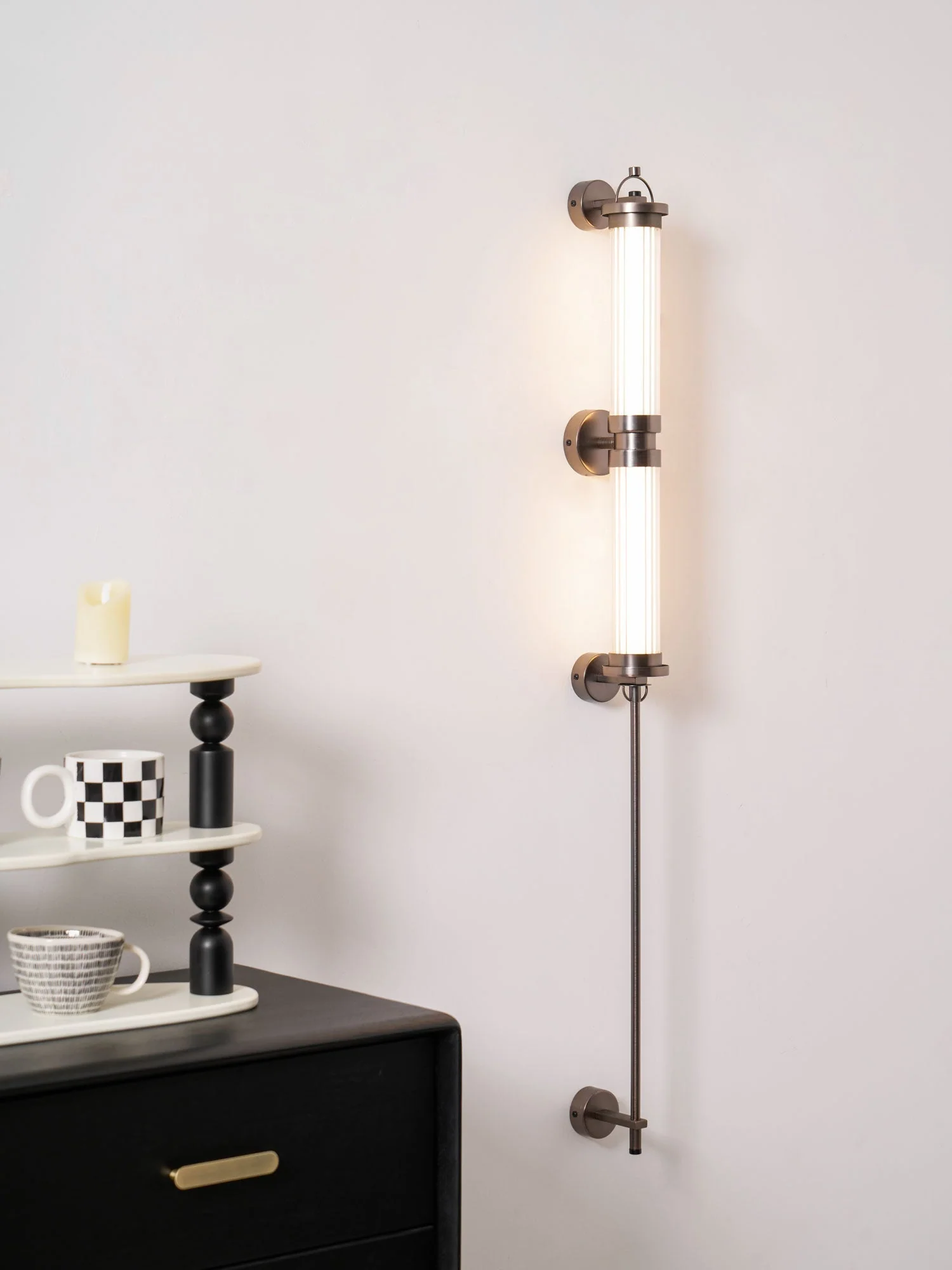 Myrtle Premium Nordic Art Vertical Glass Sconce Wall Lamp - Image 14
