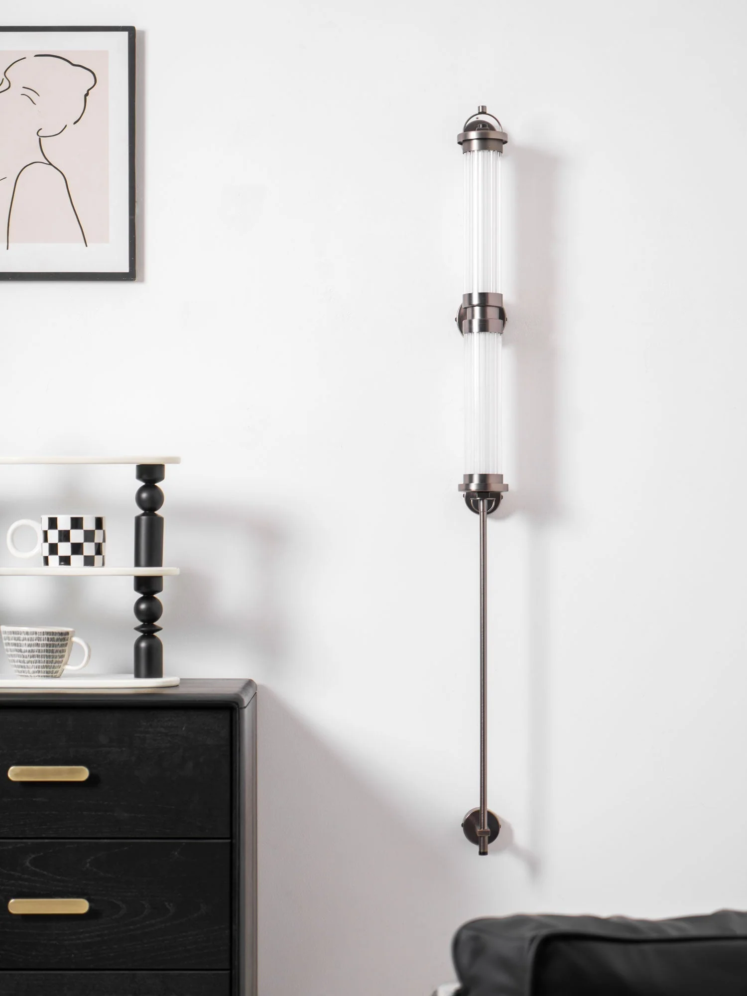 Myrtle Premium Nordic Art Vertical Glass Sconce Wall Lamp - Image 20