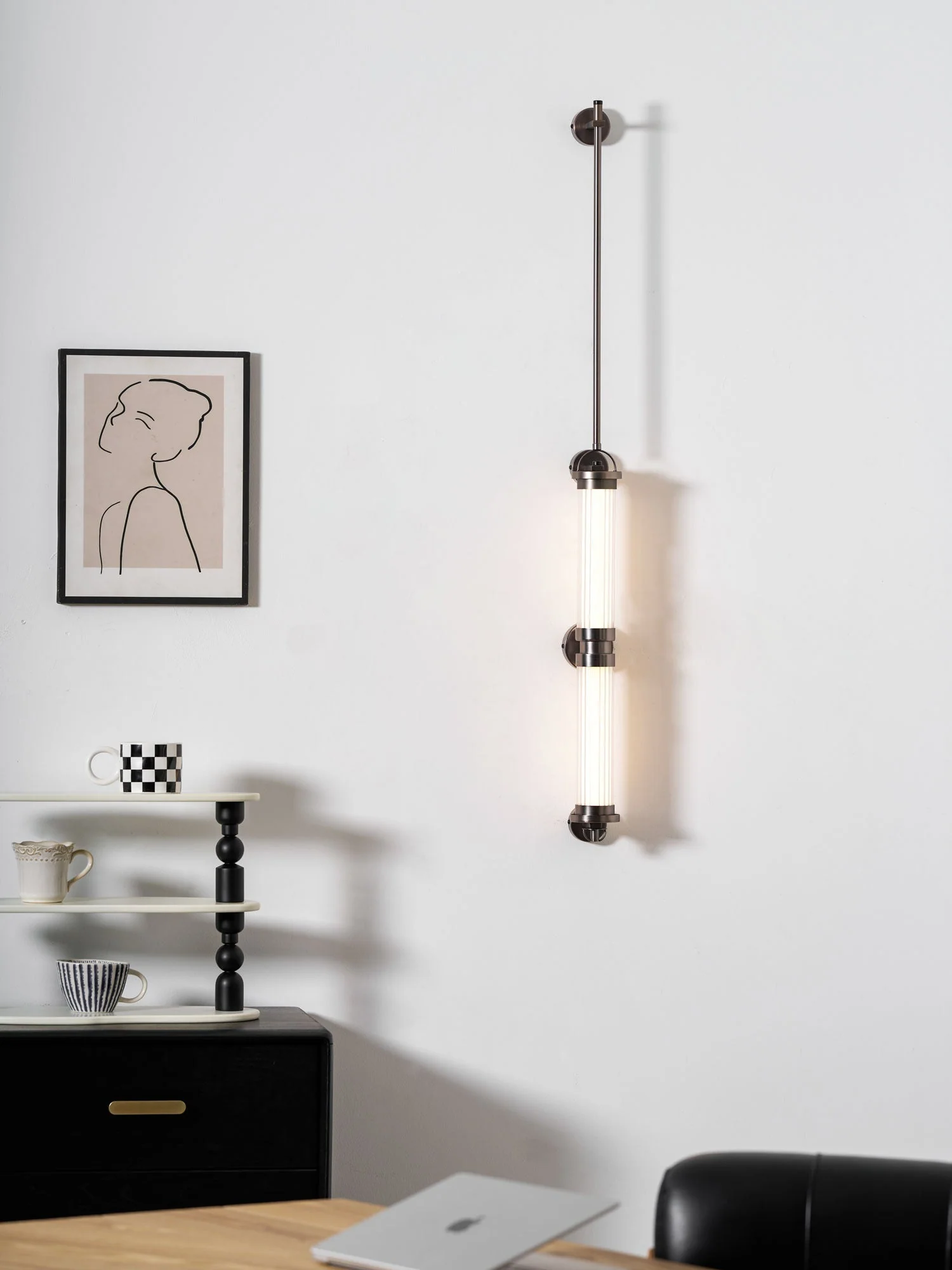 Myrtle Premium Nordic Art Vertical Glass Sconce Wall Lamp - Image 24