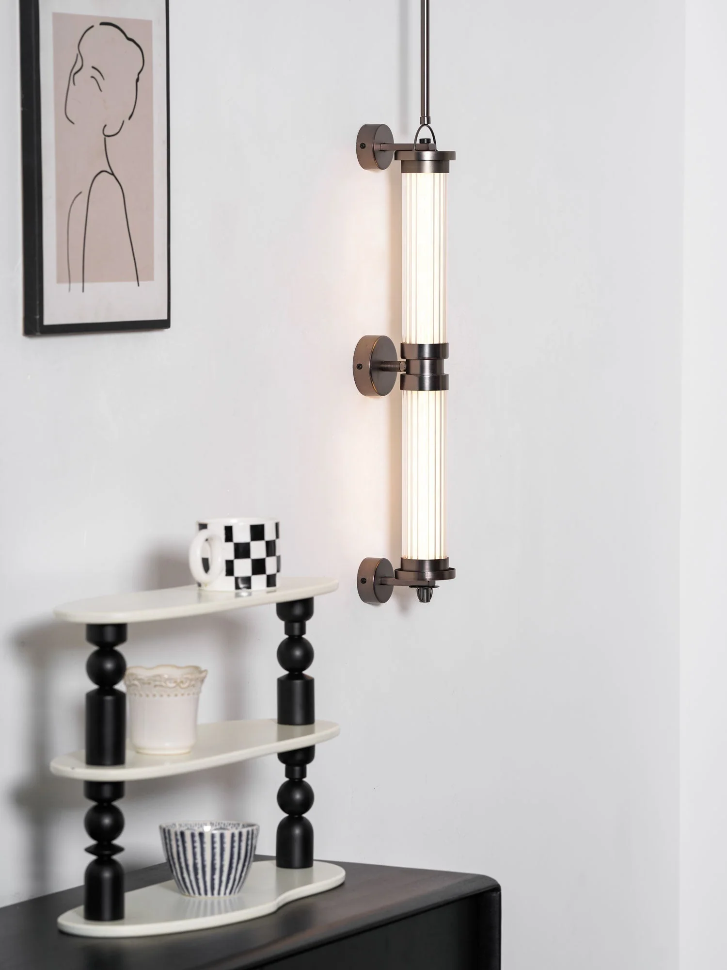 Myrtle Premium Nordic Art Vertical Glass Sconce Wall Lamp - Image 26