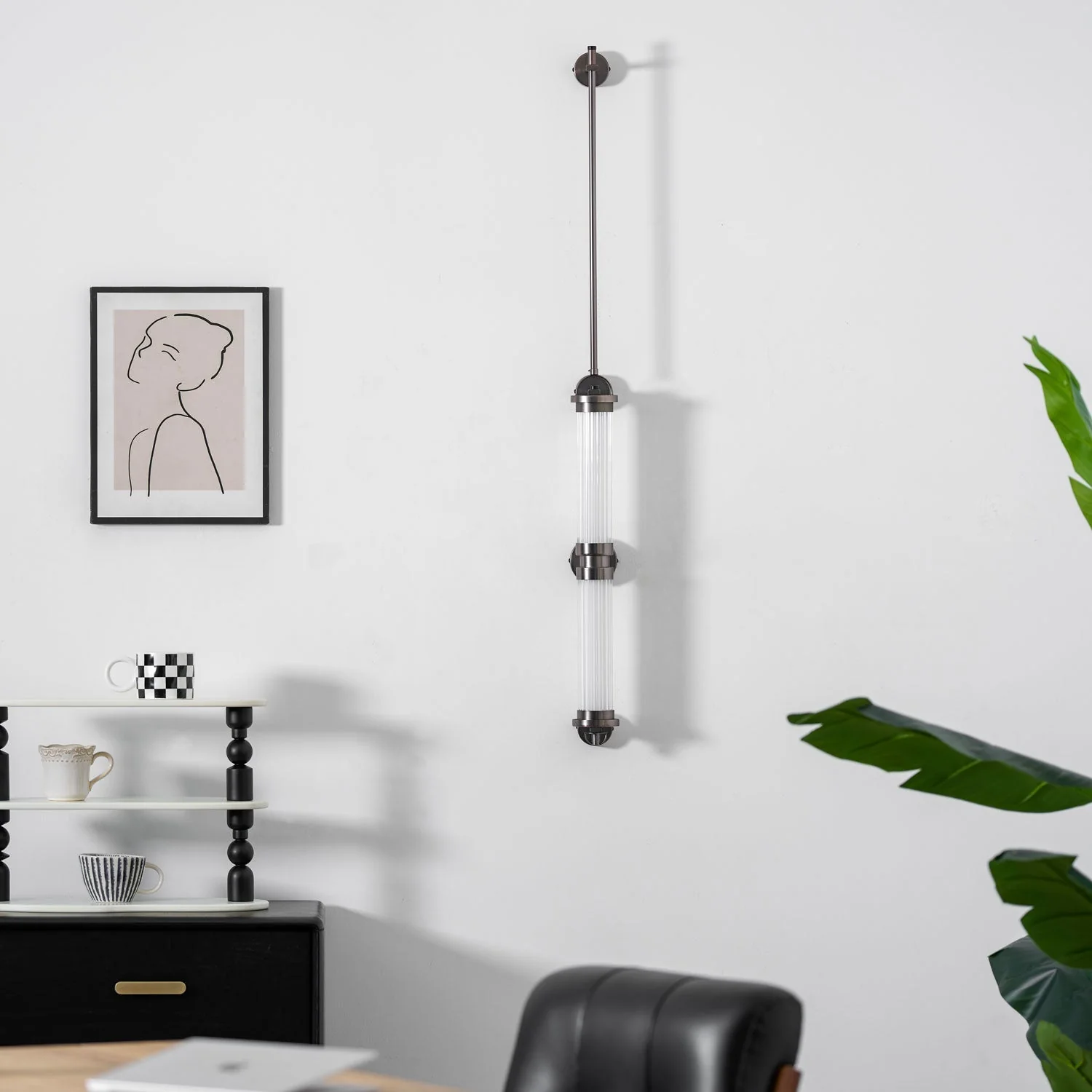 Myrtle Premium Nordic Art Vertical Glass Sconce Wall Lamp - Image 7