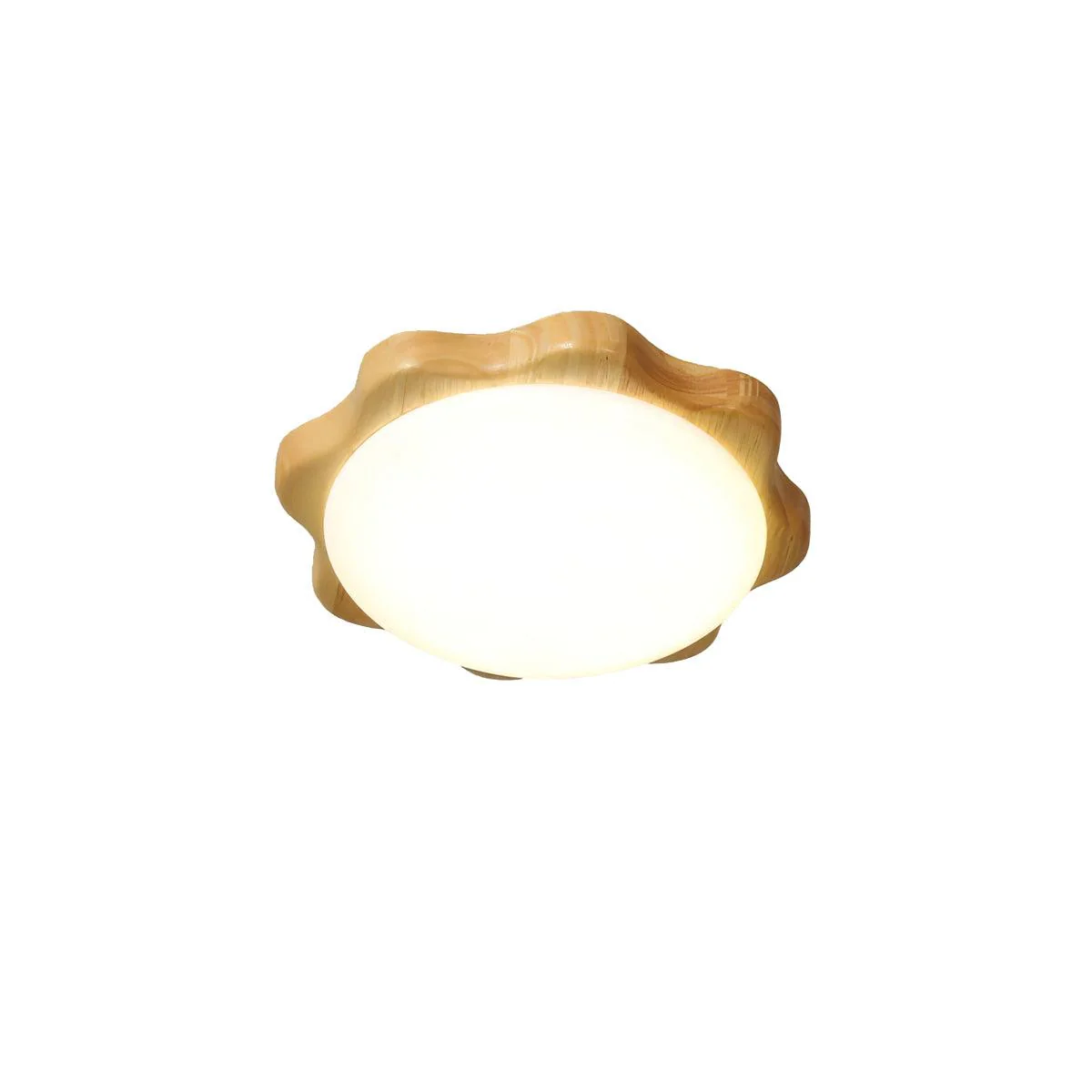 Myshae Modern Minimalist Drum Wood Ceiling Lamp - Image 19