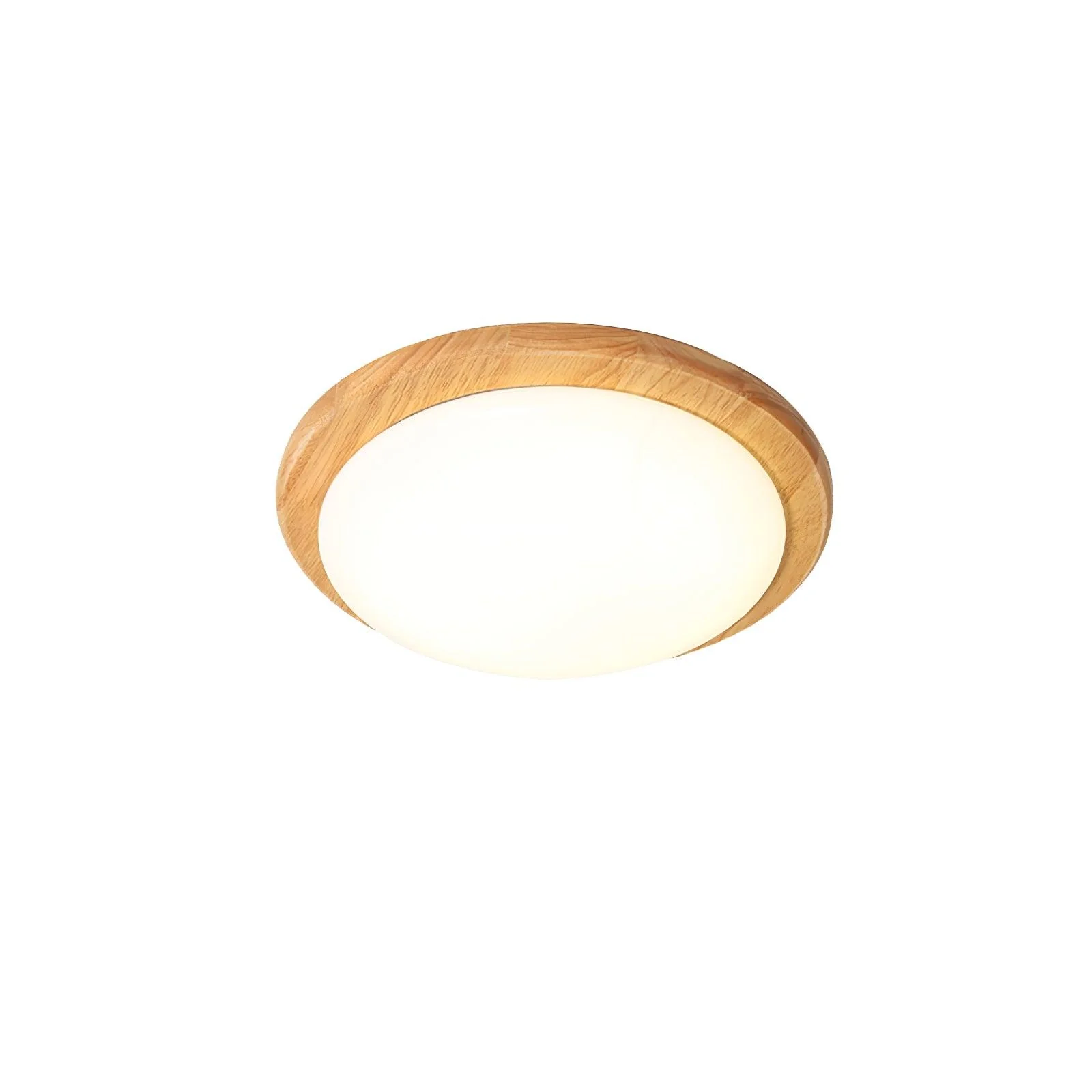 Myshae Modern Minimalist Drum Wood Ceiling Lamp - Image 7