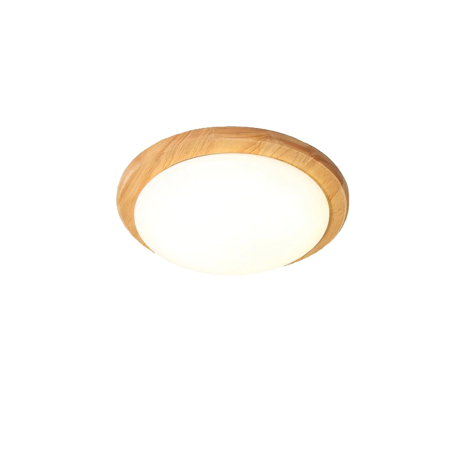 Myshae Modern Minimalist Drum Wood Ceiling Lamp - Image 8