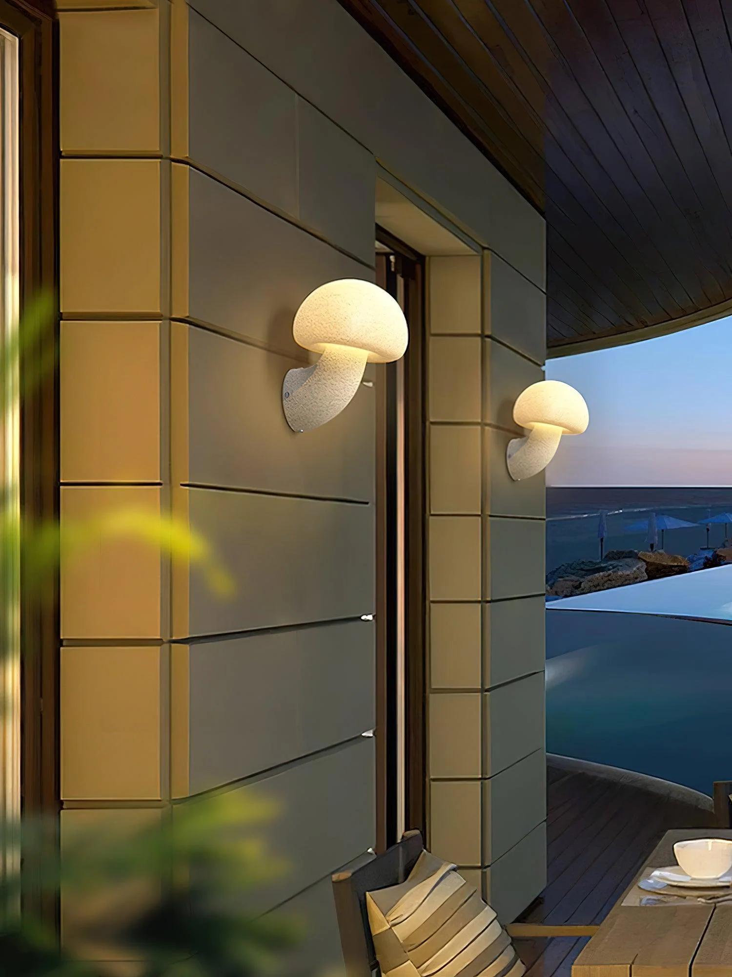 Myvarira Individual Creativity Mushroom Resin Wall Lamp - Image 18