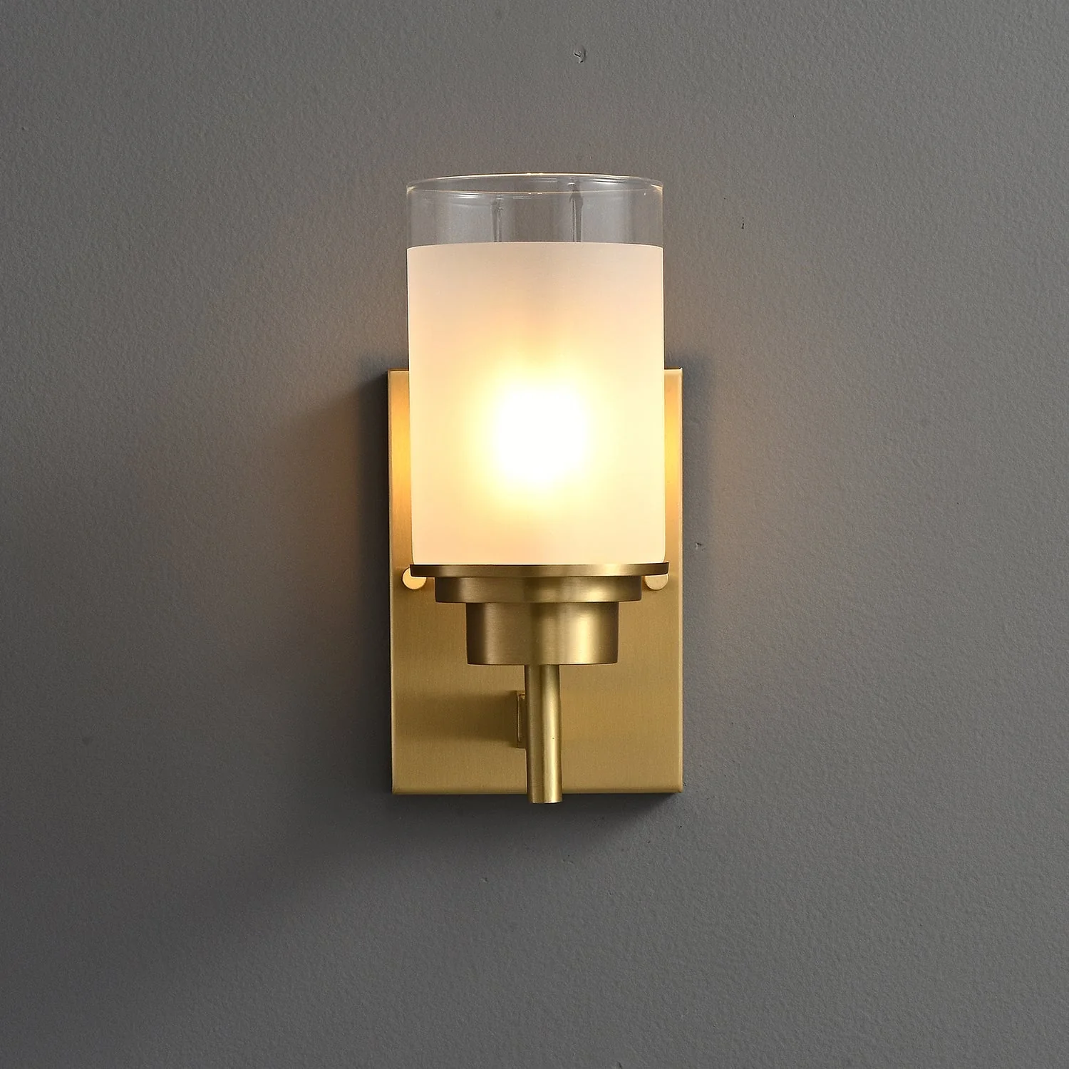 Myvele Elegance Vintage Brass Glass Sconce Wall lamp - Image 2