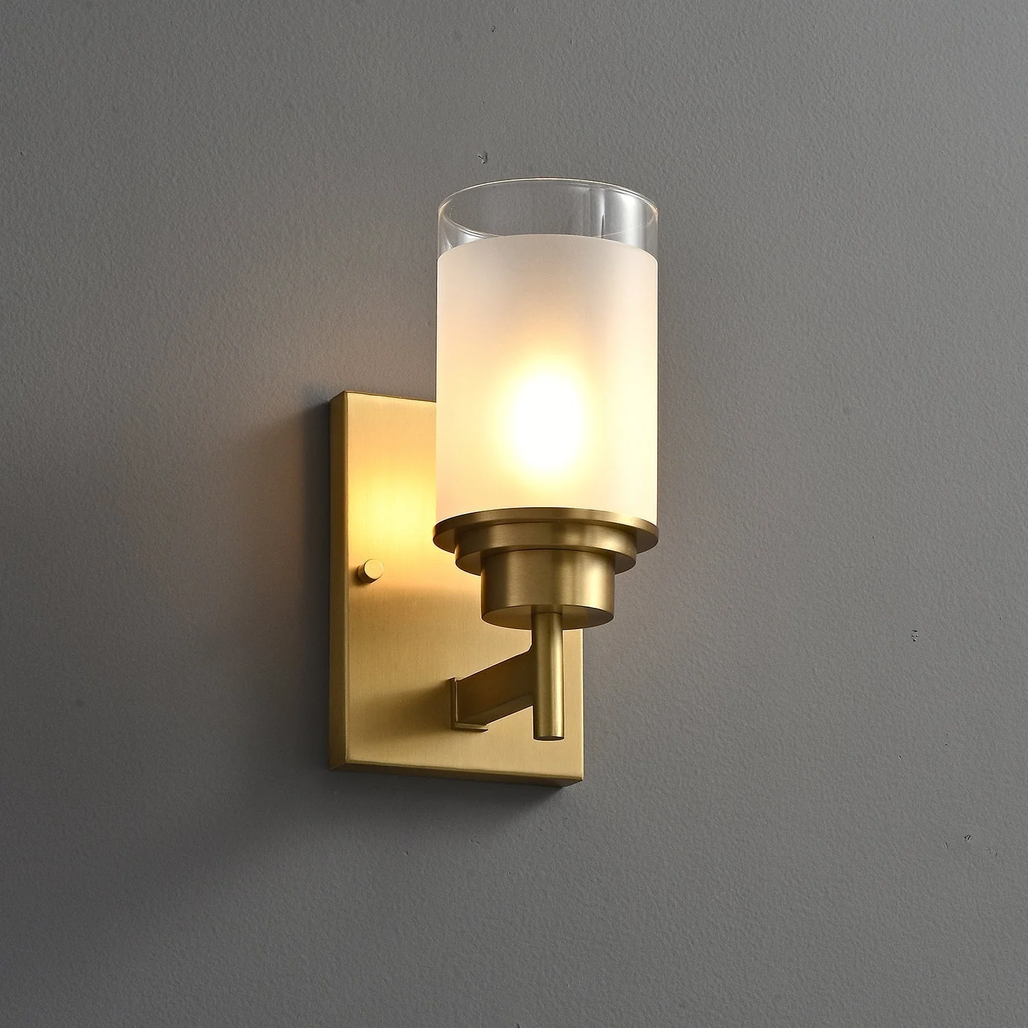 Myvele Elegance Vintage Brass Glass Sconce Wall lamp - Image 3