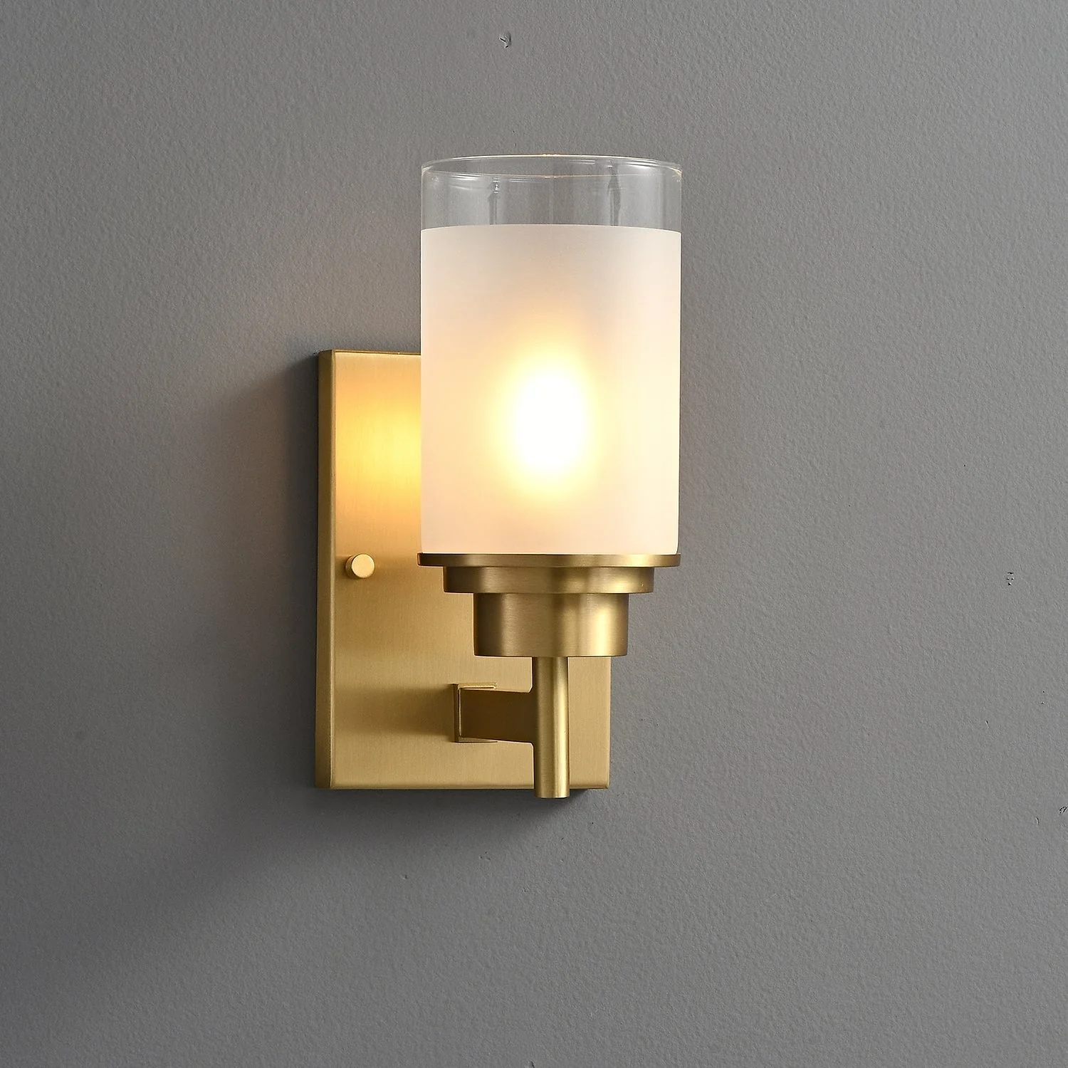 Myvele Elegance Vintage Brass Glass Sconce Wall lamp - Image 5