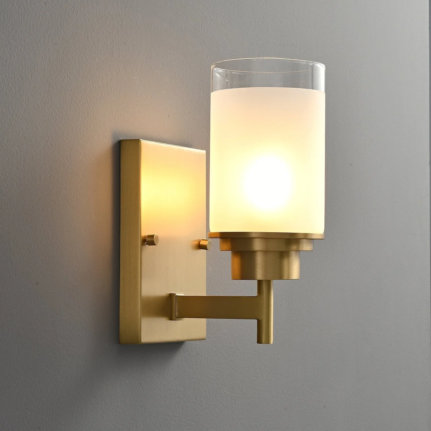 Myvele Elegance Vintage Brass Glass Sconce Wall lamp - Image 6