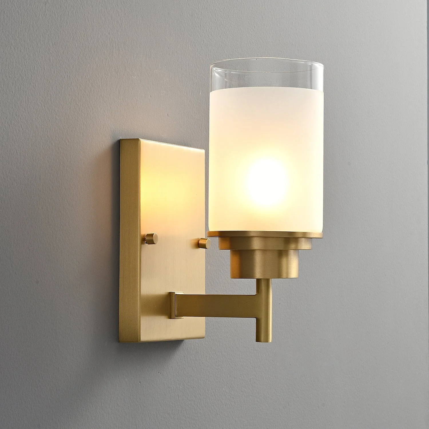 Myvele Elegance Vintage Brass Glass Sconce Wall lamp - Image 7