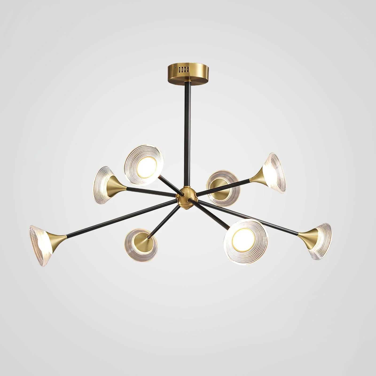 Myzoraris Mid Century Modern Glass Chandelier - Image 2