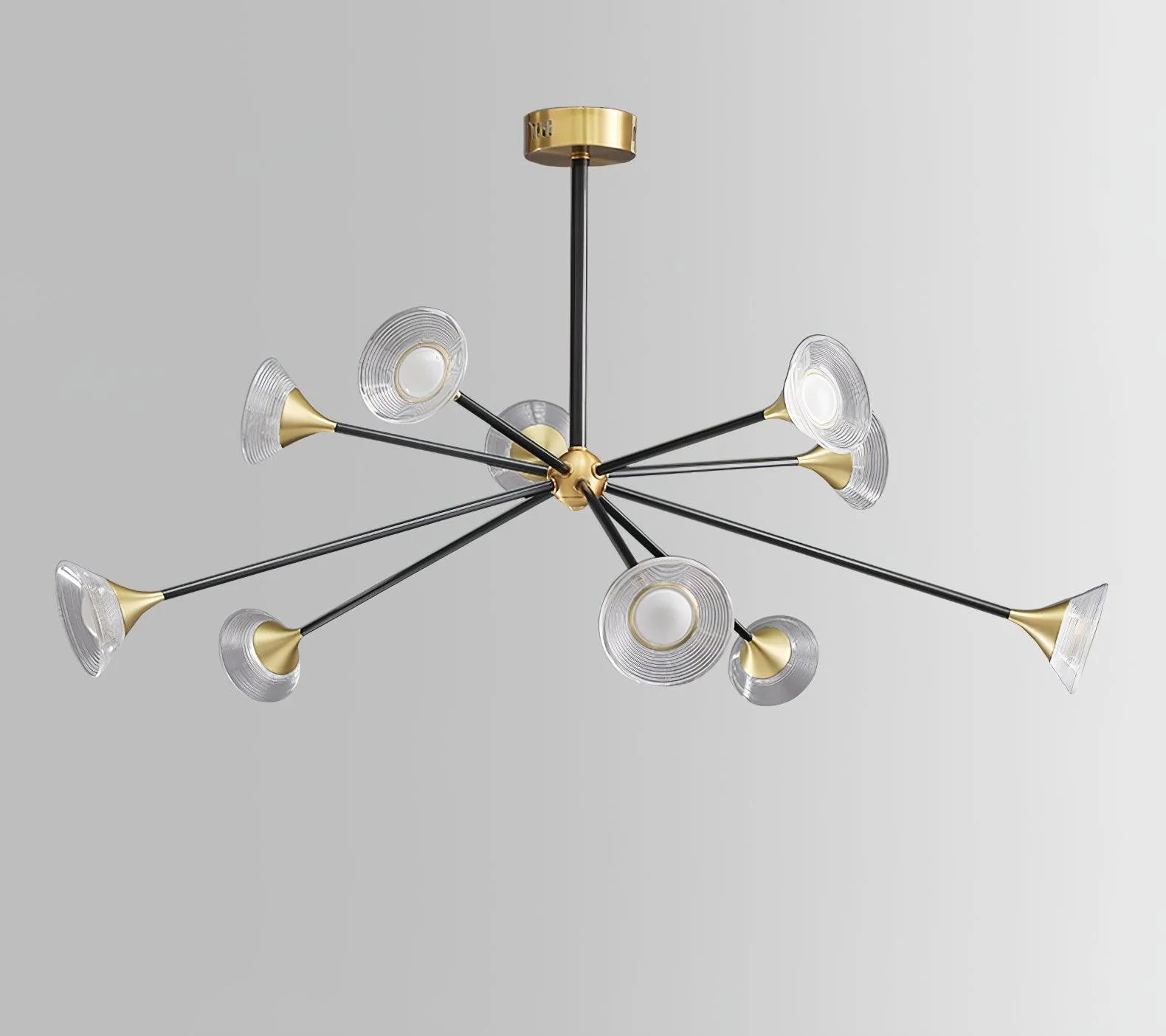 Myzoraris Mid Century Modern Glass Chandelier - Image 3