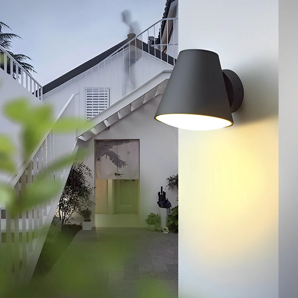 Nacy Cone Shape LED Modern Outdoor Wall Lamp